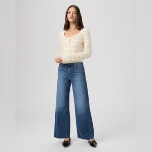PAIGE Anessa 31 Inch Wide Leg Jean - Hackney